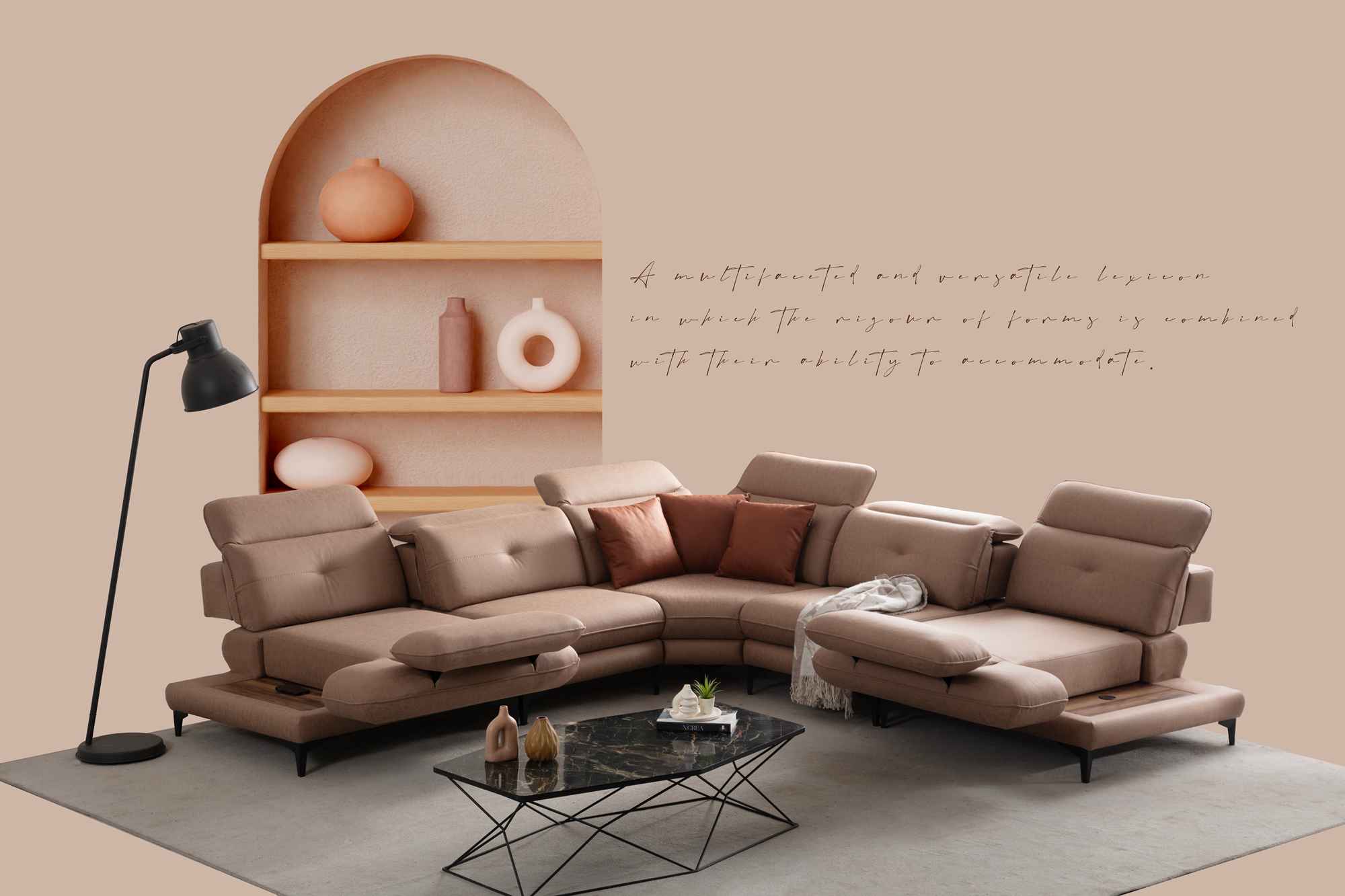 Torino Corner Sofa by Netline Interiors