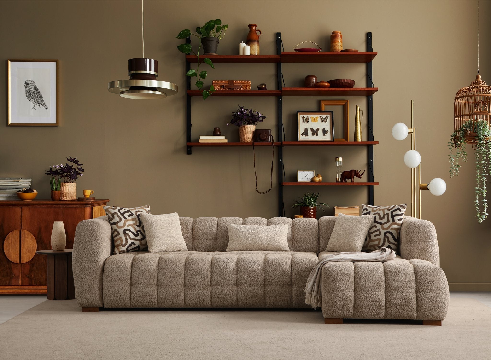 Estanze L-Shape Corner Sofa (SG) by Netline Interiors