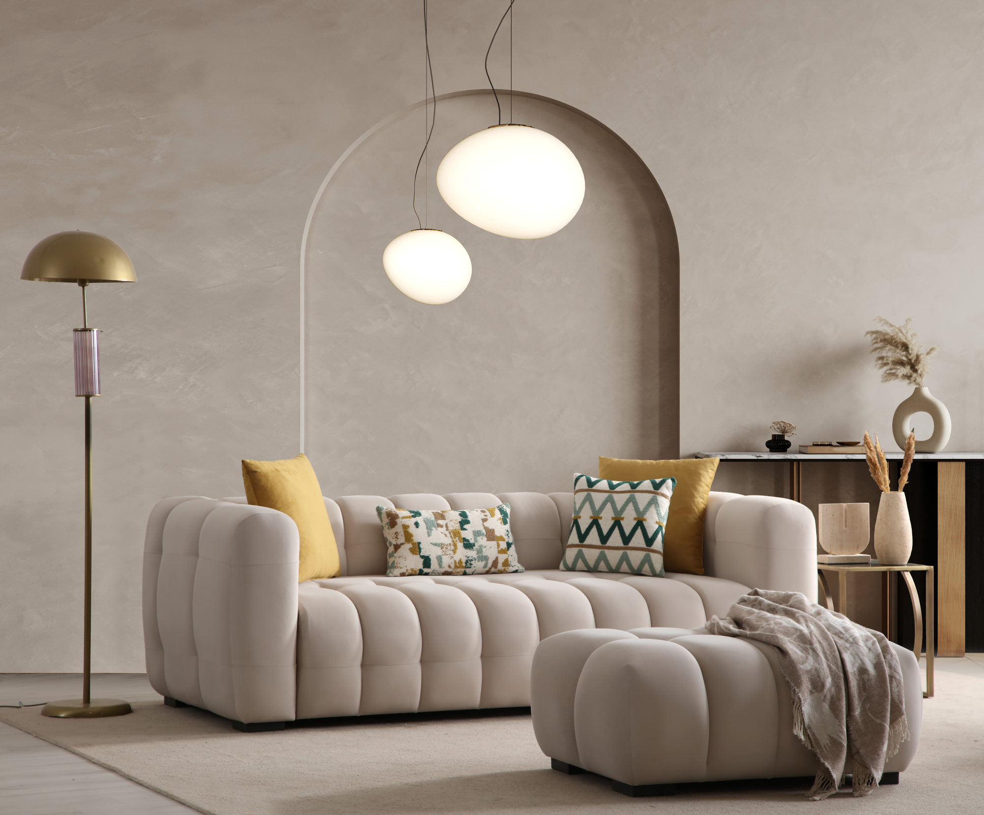 Estanze 3 Seater Sofa by Netline Interiors