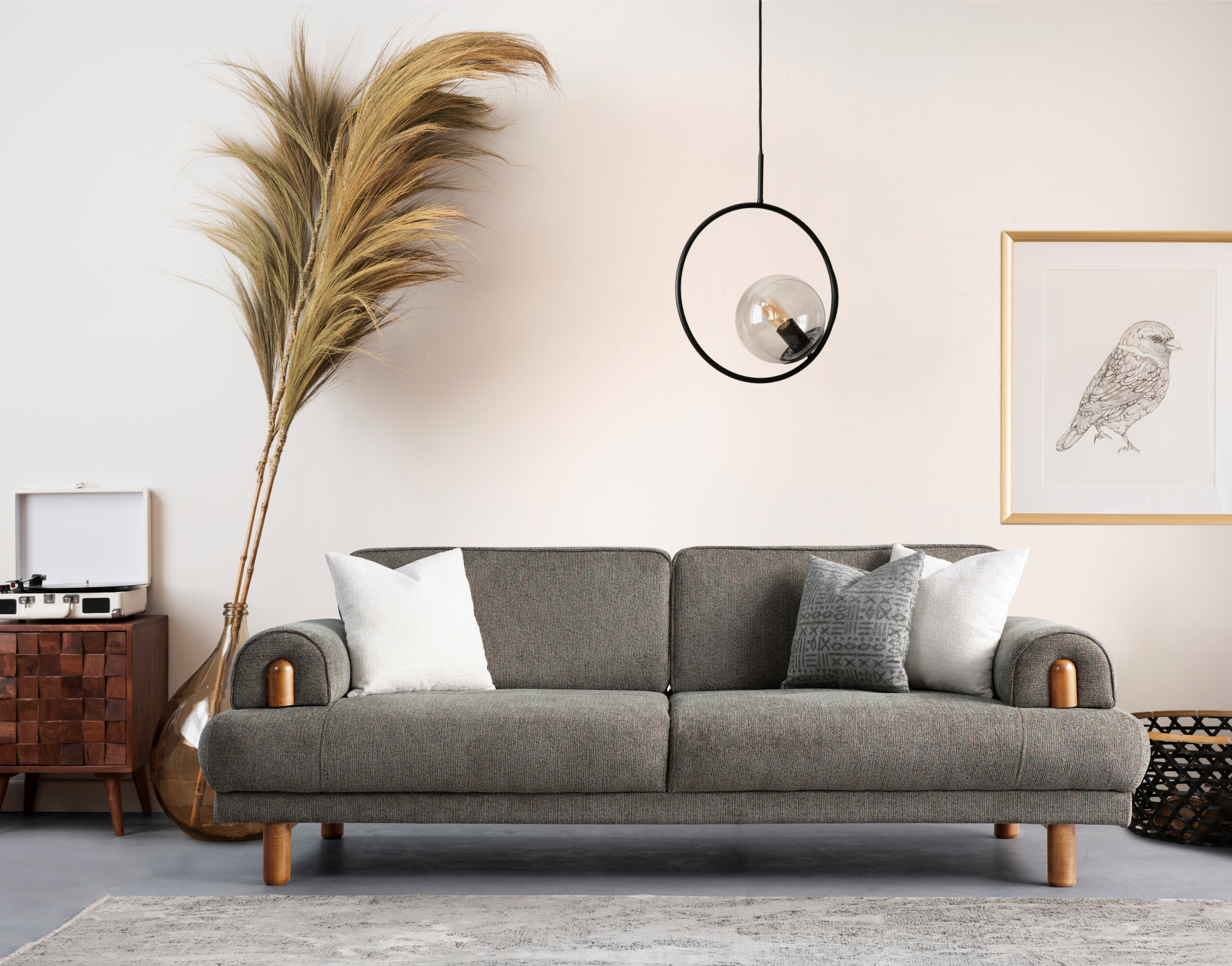 Modern Salda Sofa Set by Netline Home Interior featuring plush cushions and sleek design for stylish living room comfort.