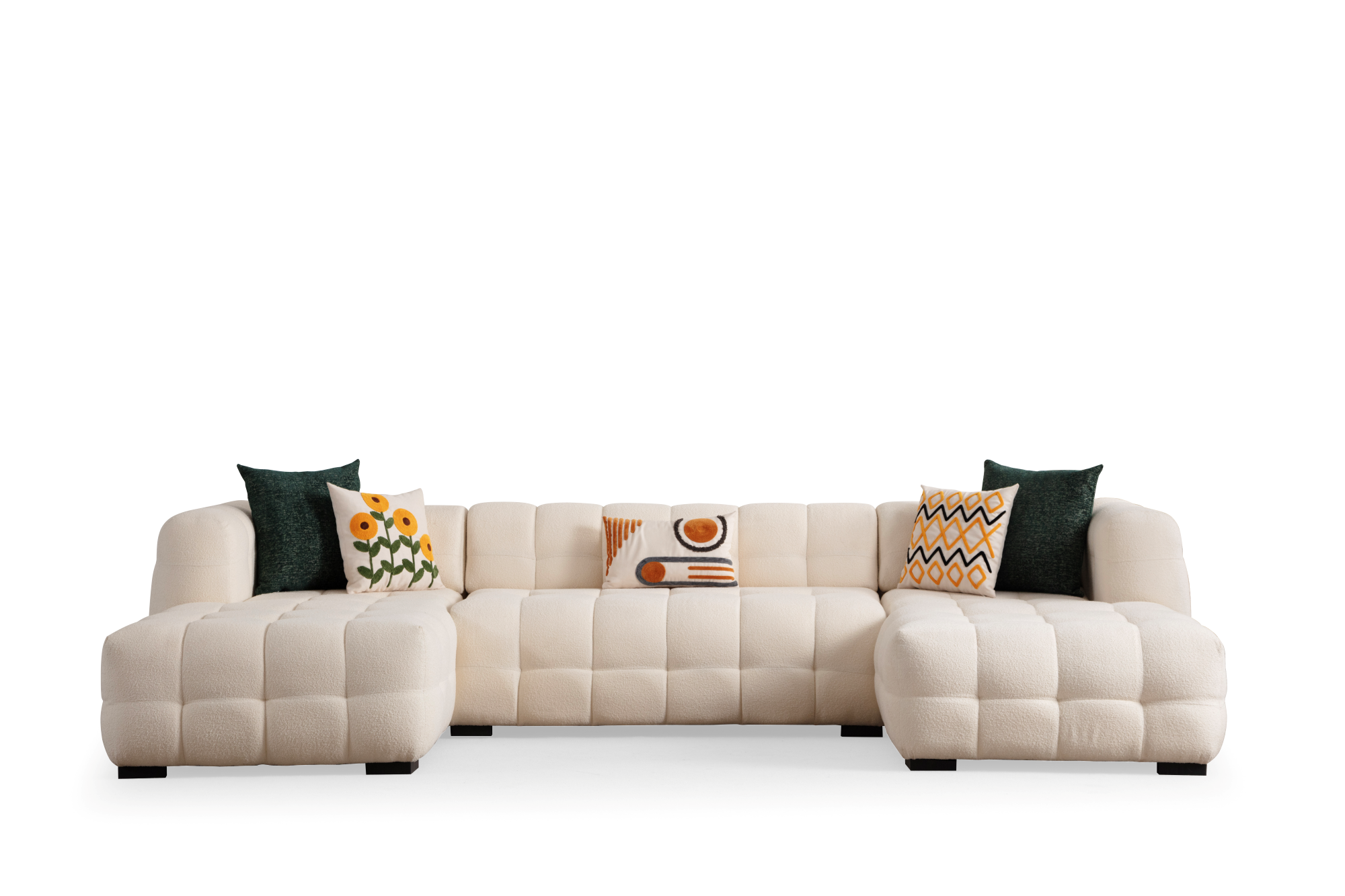 Estanze U-Shape Sleeper Corner Sofa (SG) by Netline Interiors