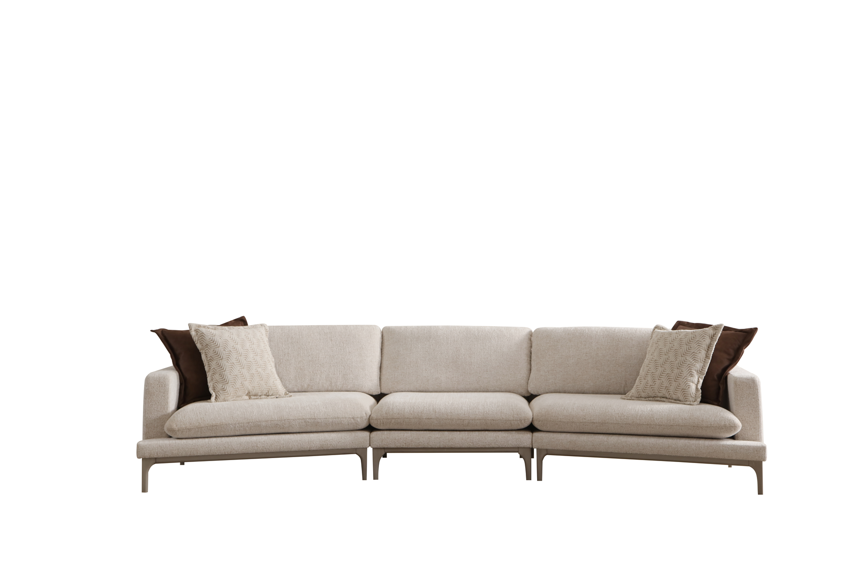Spacious Vera corner sofa by Netline Home Interior, featuring plush cushions and wide seating for modern lounge comfort.