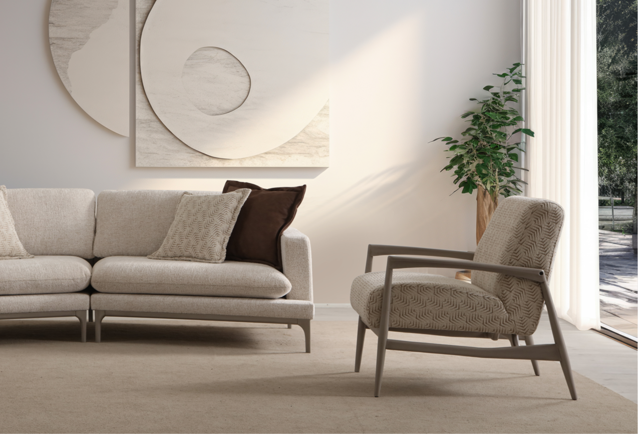Netline Home Interior Vera corner sofa showing spacious, comfortable lounge seating with plush cushions and modern design.