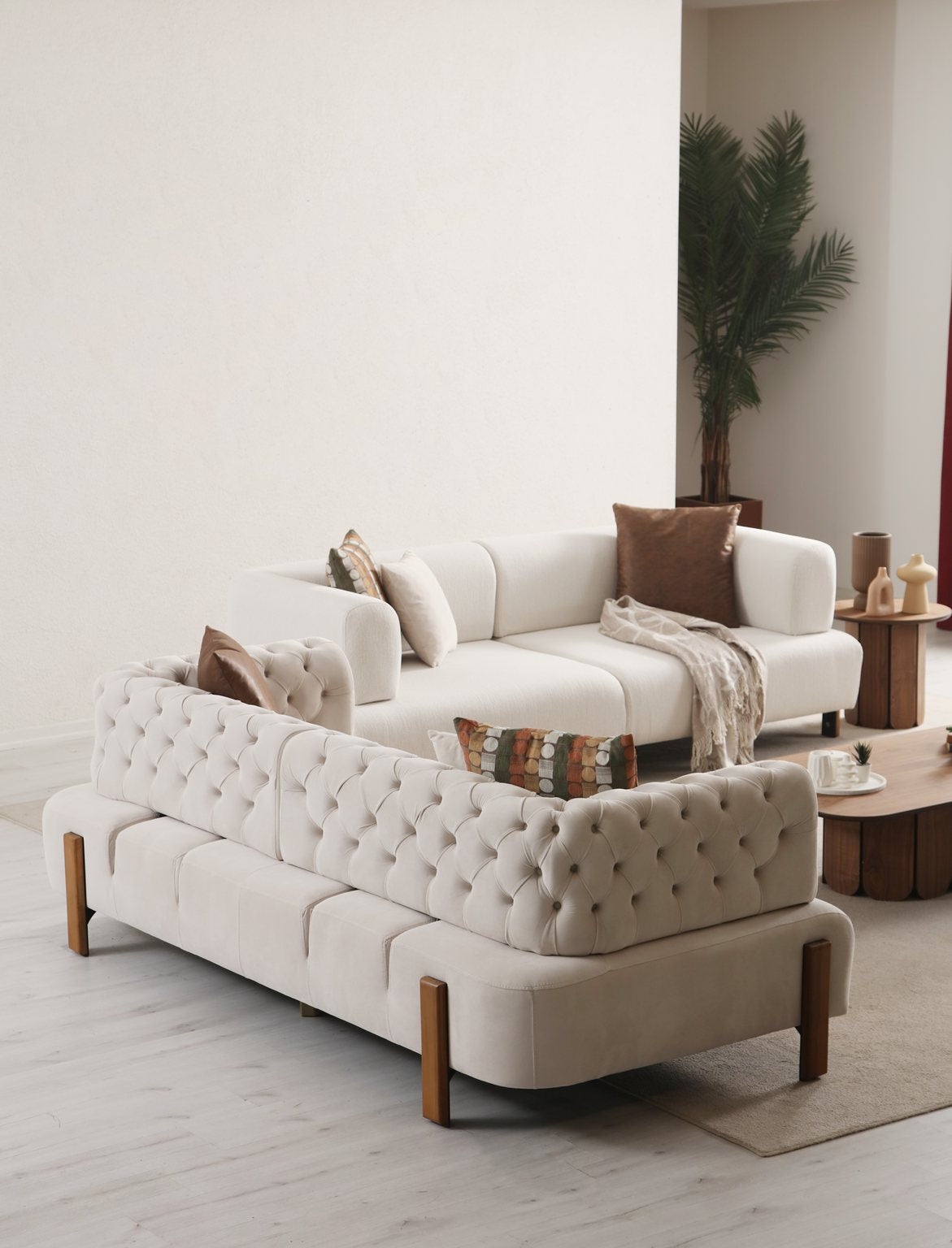 Cratos wood 3-seater sofa bed by Netline Interiors