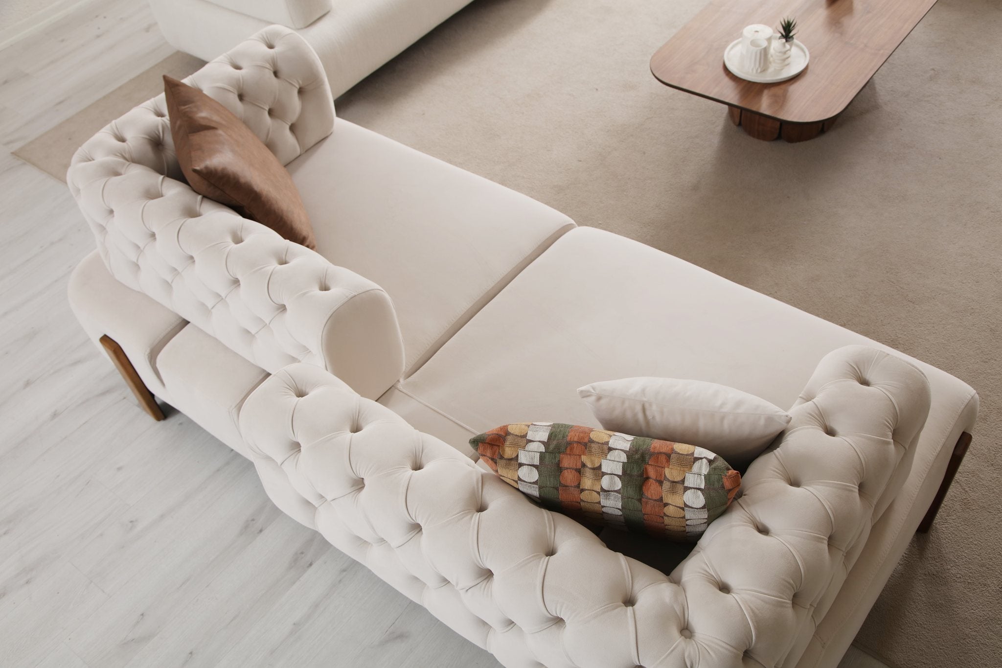 Cratos Wood Sofa Bed Set by Netline Interiors
