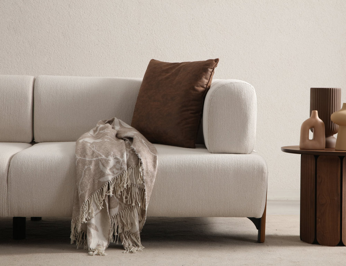 Cratos wood 3-seater sofa bed by Netline Interiors
