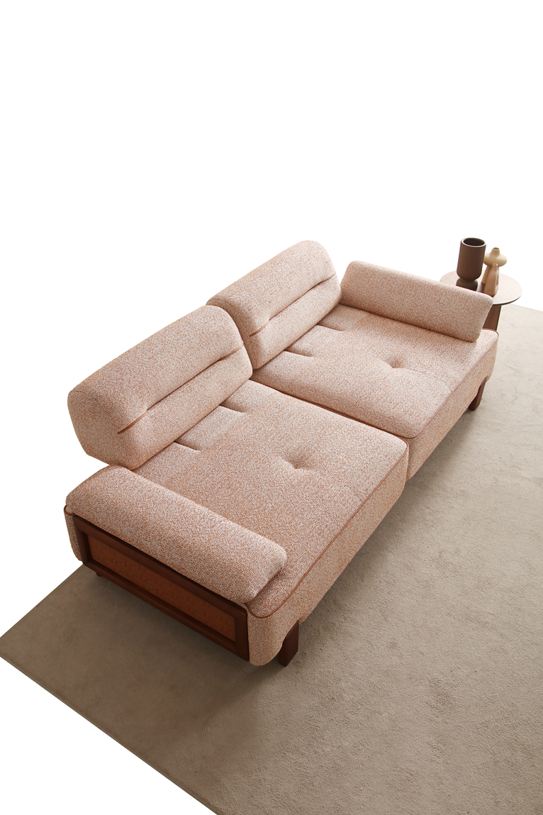 Netline Home Interior Mabel 3 Seater Corner Sofa with spacious lounge comfort, showing plush cushions and modern design.