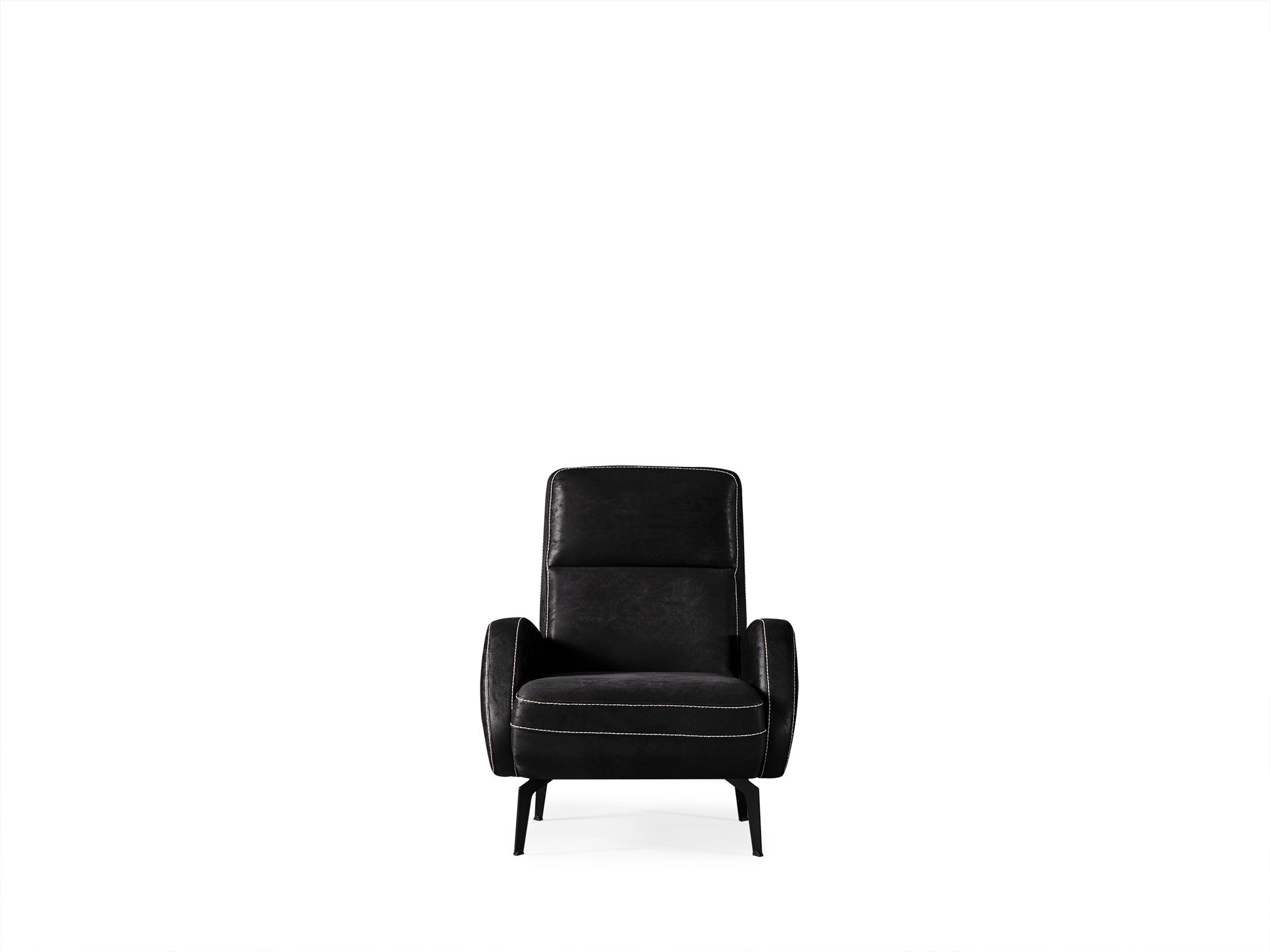 Netline Home Interior Rolex armchair with cushioned armrests and plush upholstery, ideal for comfortable accent seating in modern interiors.