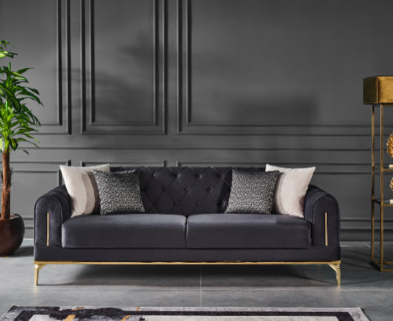 Netline Home Interior Perge 3 Seater Sofa with stylish design and plush cushions for comfortable everyday seating.