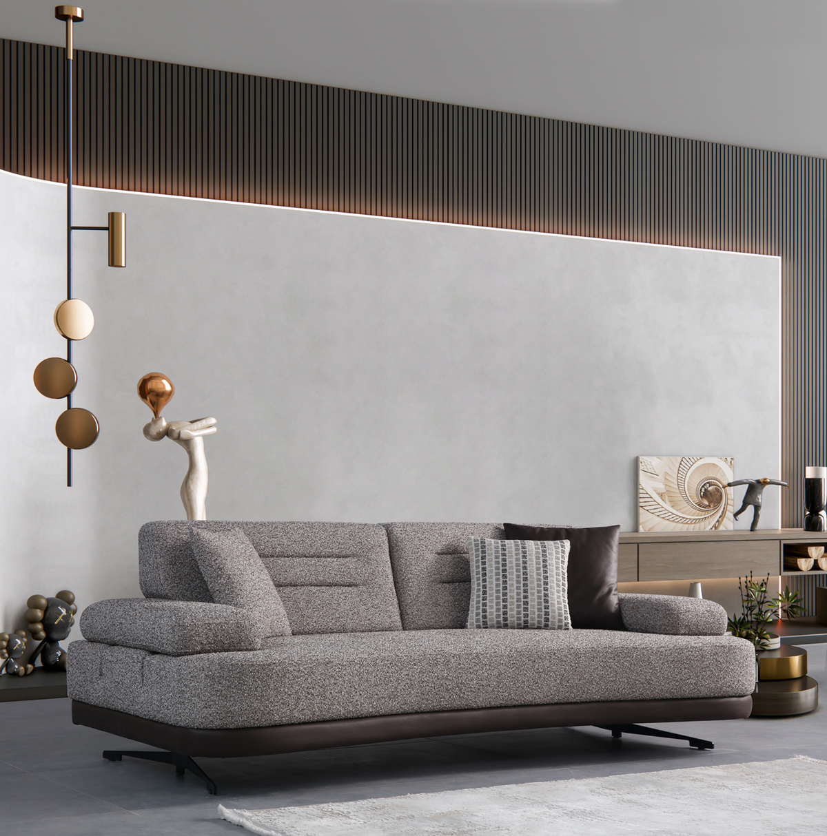 Nepal 3-Seater Sofa by Netline Interiors