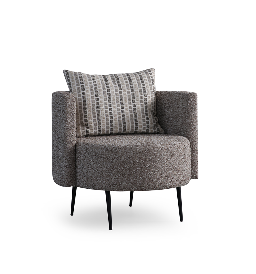 Netline Home Interior Nepal armchair with plush fabric and stylish design, perfect for comfortable accent seating in living spaces.
