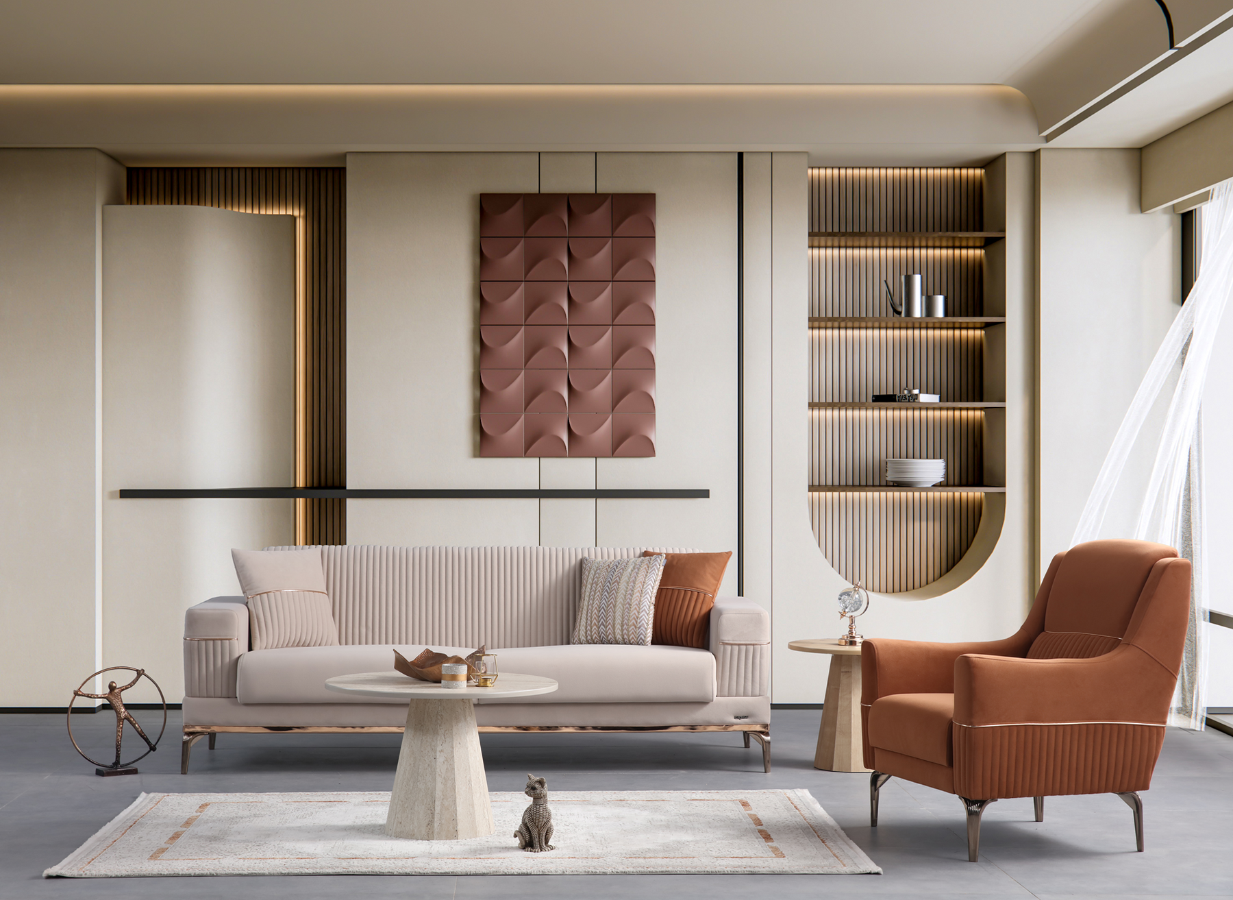 Lexus 2 Seater Sofa by Netline Interiors