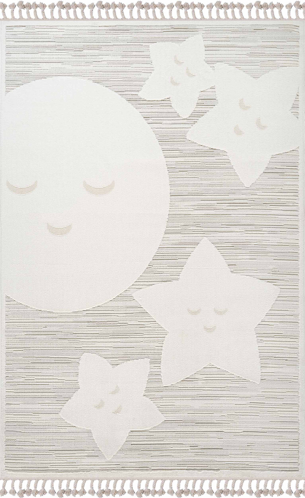 Multicolor kids' washable area rug by Netline Home, durable polyester, non-shed, easy to clean, ideal for bedrooms and playrooms.