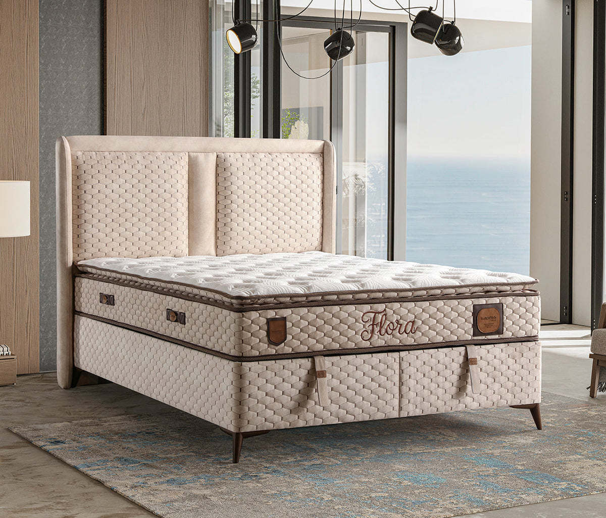 Flora Base & Headboard by Netline Interiors