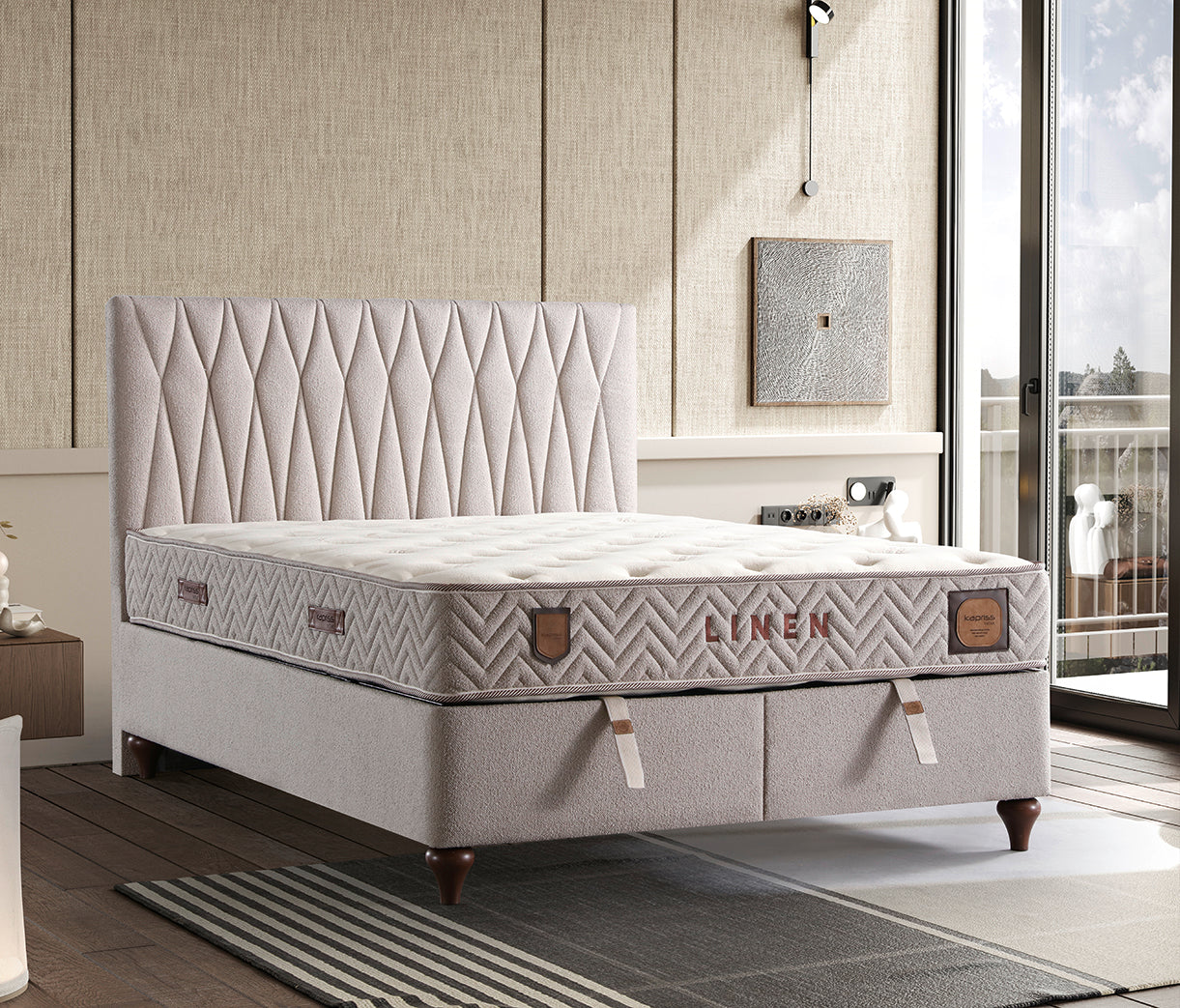 Linen Bed Set by Netline Interiors