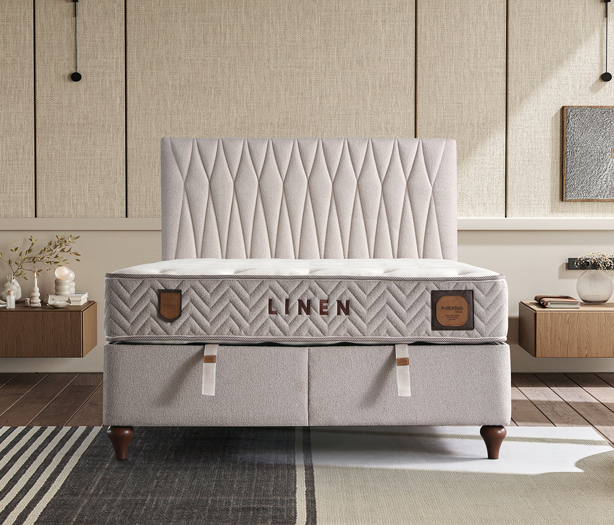 Linen Bed Set by Netline Interiors