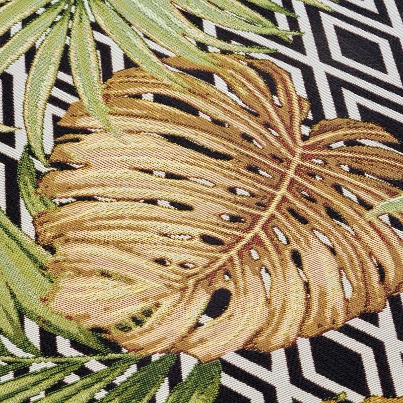 Indoor-Outdoor Leaves Rug