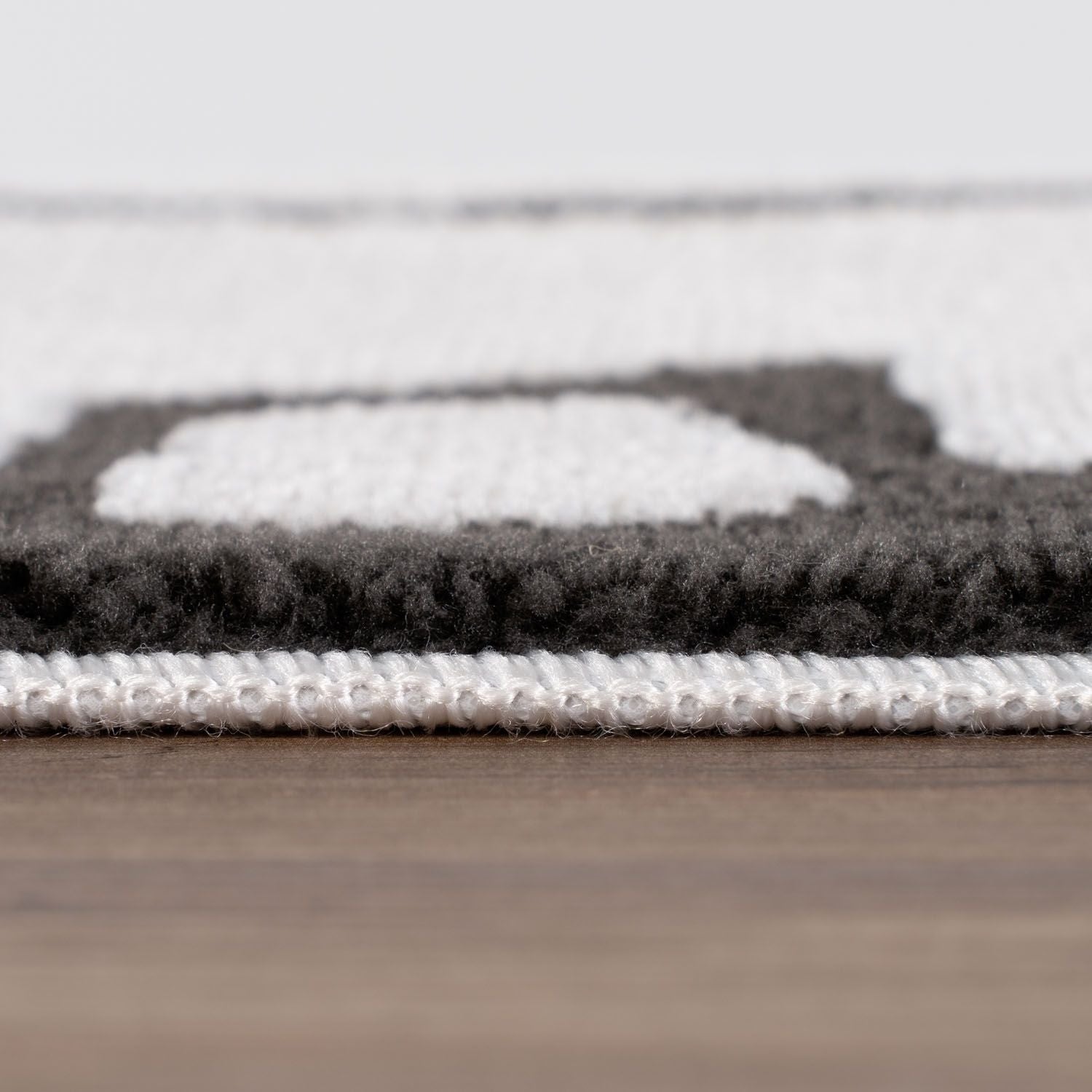 Loft Abstract Dark Grey Rug