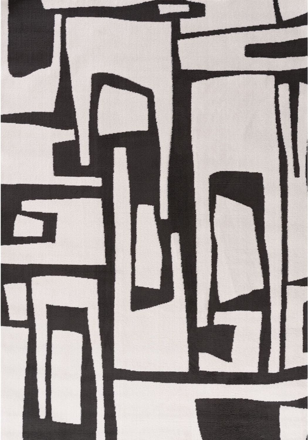 Loft Abstract Dark Grey Rug