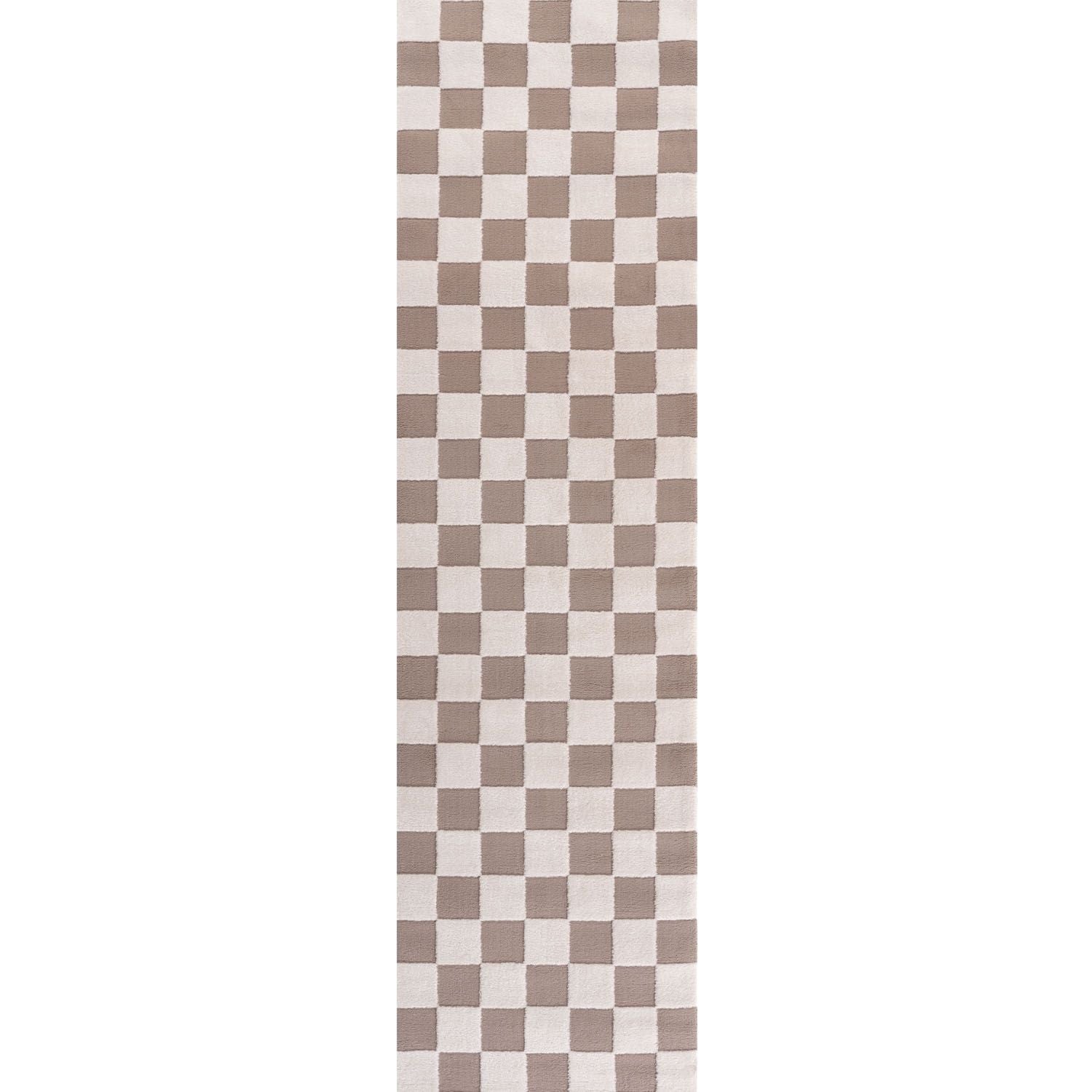 Loft Checkerboard Beige Rug