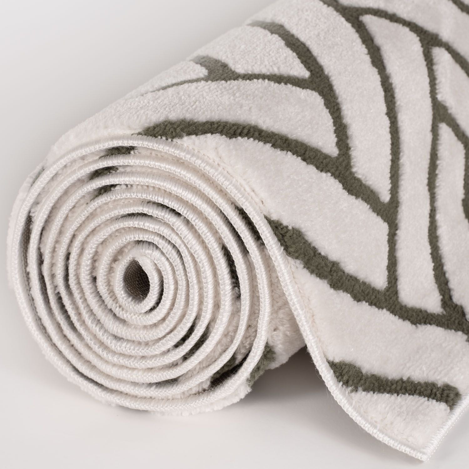 Loft Chevron Green Rug