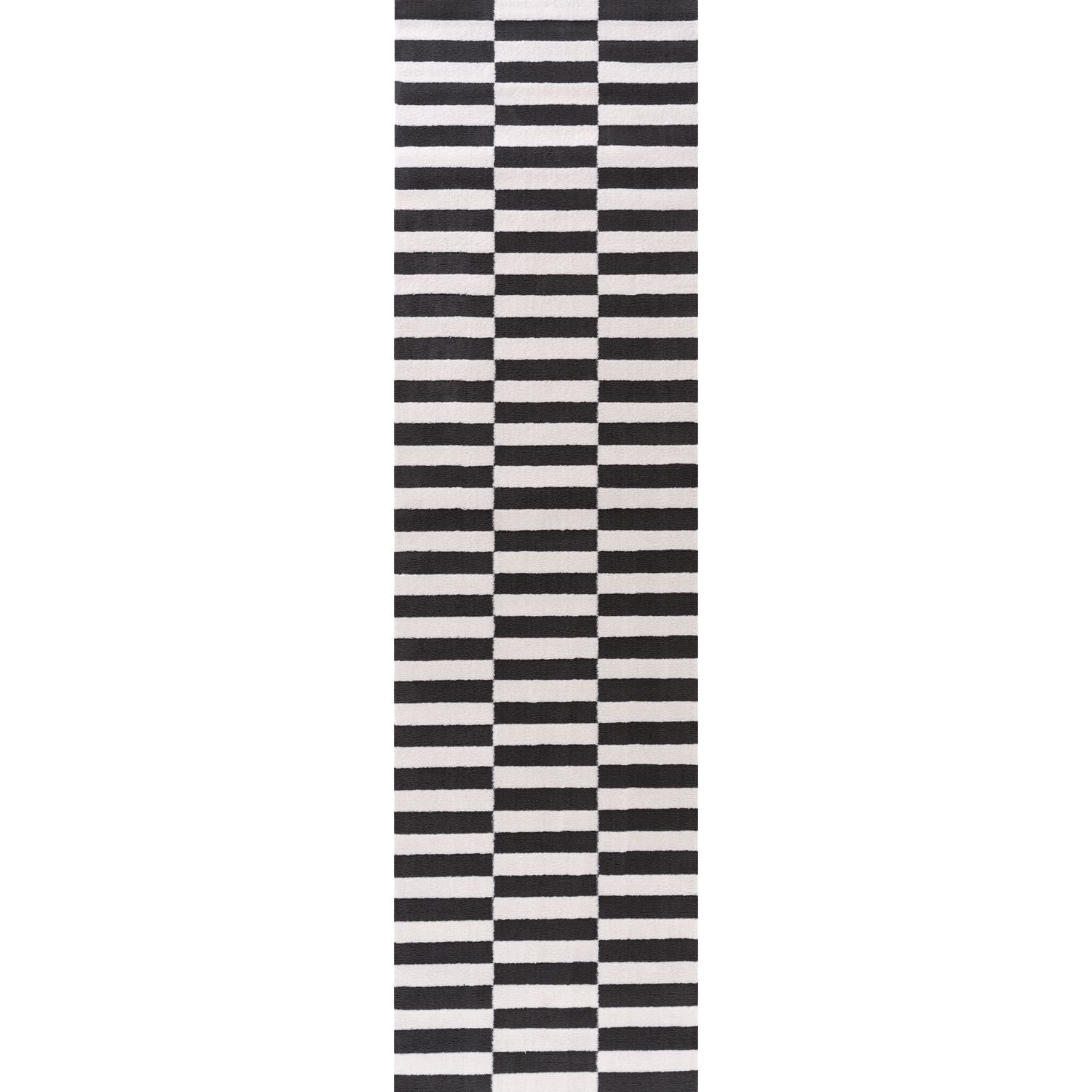 Loft Striped Dark Grey Rug