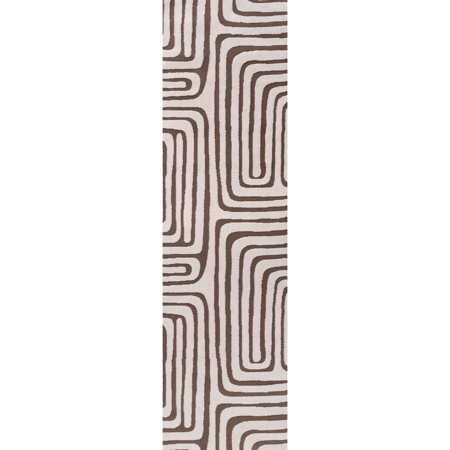 Loft Geometric Brown Rug