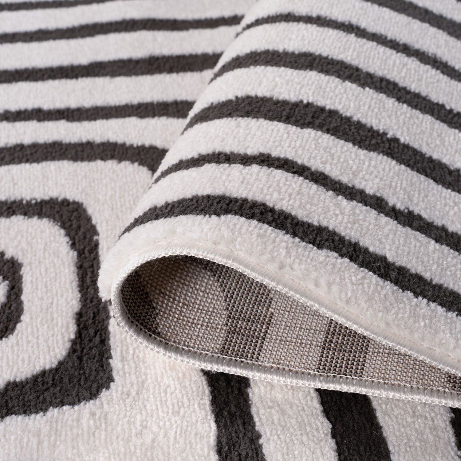 Loft Geometric Dark Grey Rug