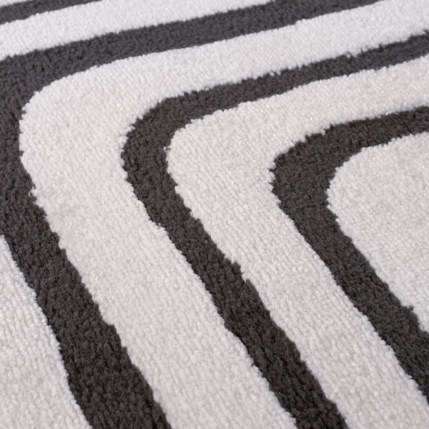 Loft Geometric Dark Grey Rug