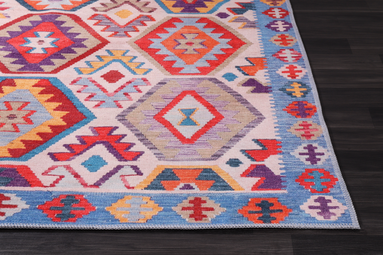 Machine Washable Blue Rug 1315 | Abstract Design – Netline Home_0_0010_IMG_5714