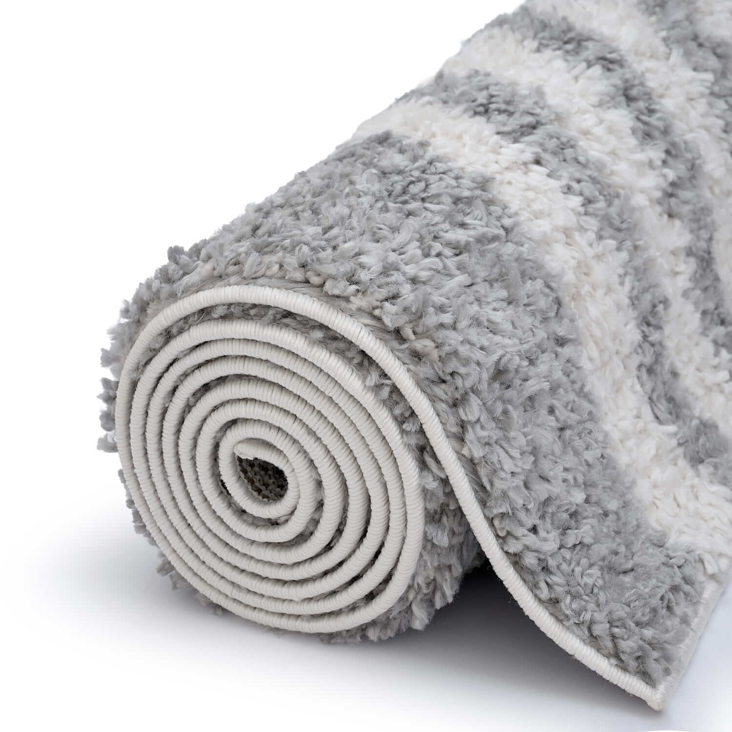 Moodi Shaggy Grey Echo Rug