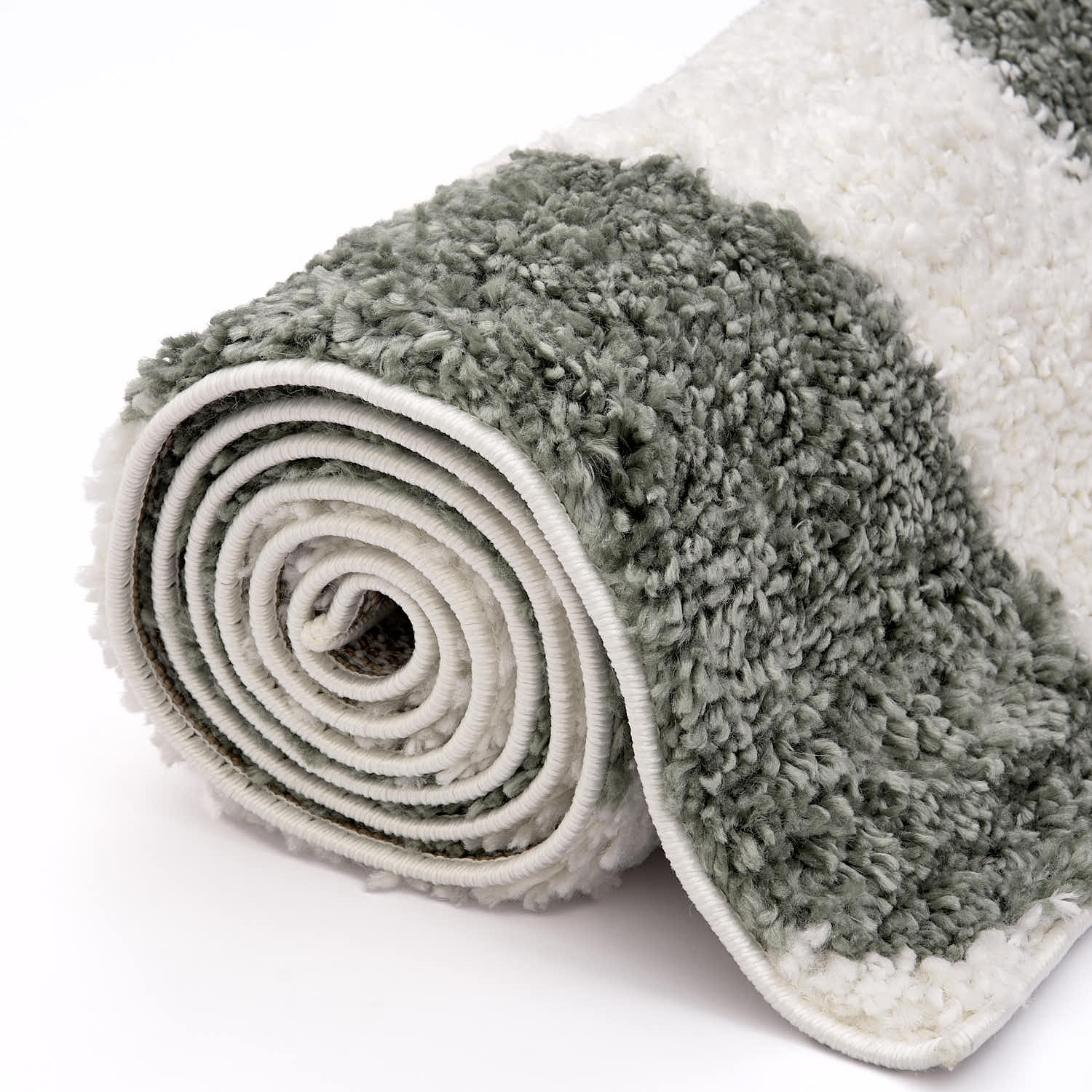 Moodi Shaggy Green Erosan Rug