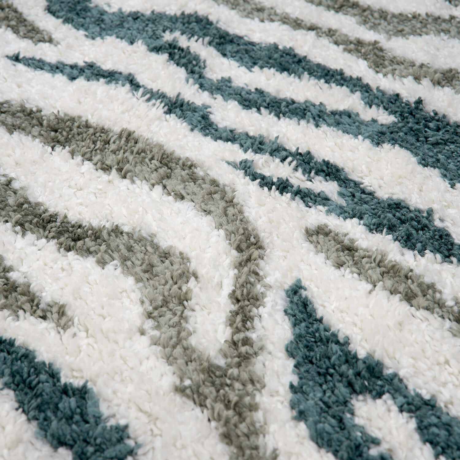 Moodi Shaggy Green Nyra Rug