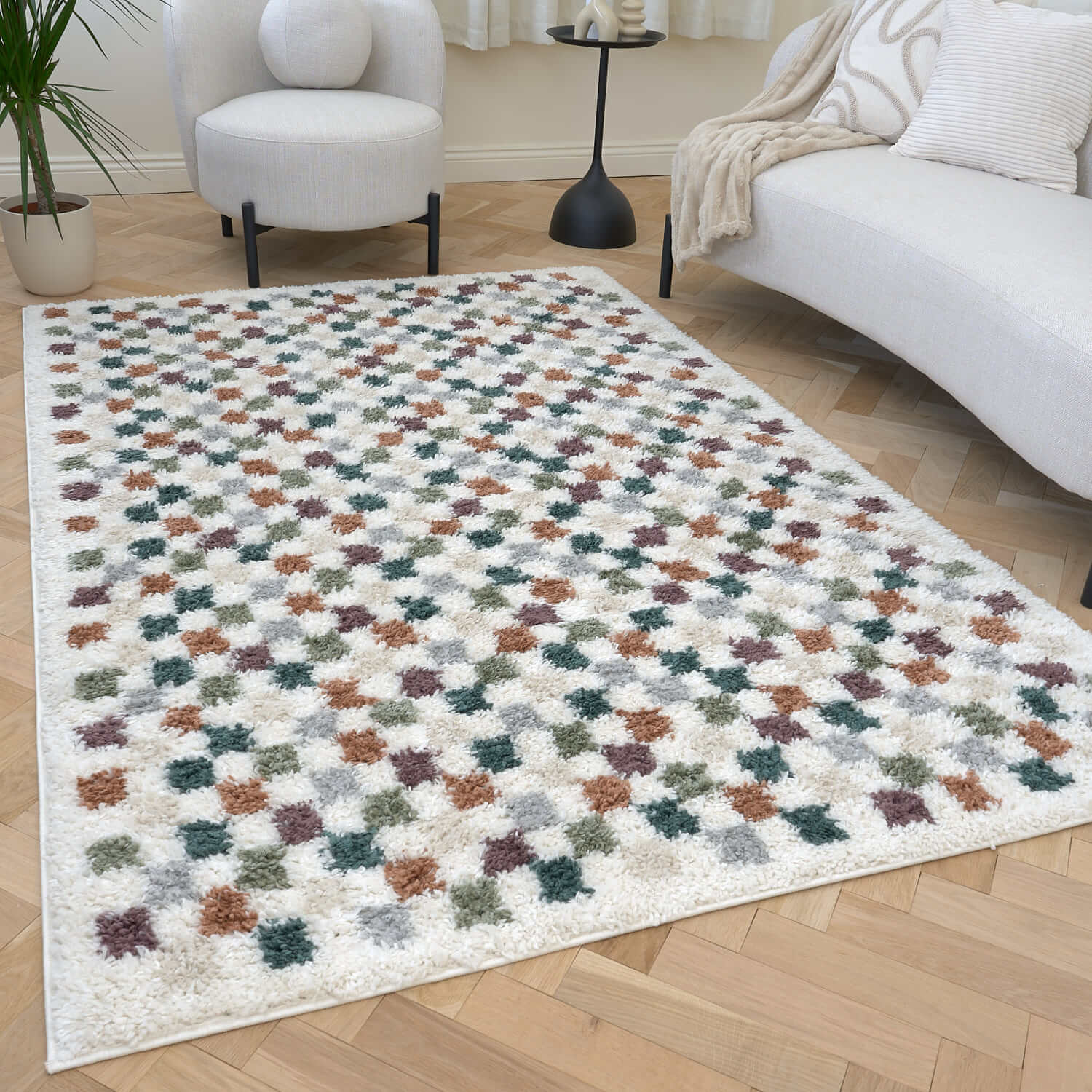 Moodi Shaggy Multicolour Pulseway Rug