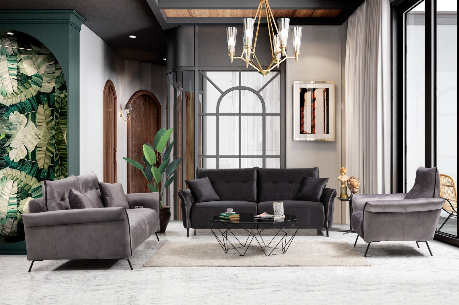 Mozart Sofa Set by Netline Interiors