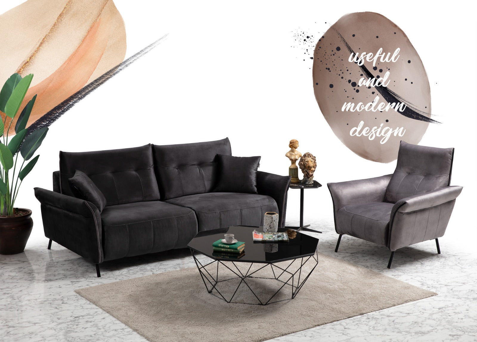 Mozart Sofa Set by Netline Interiors