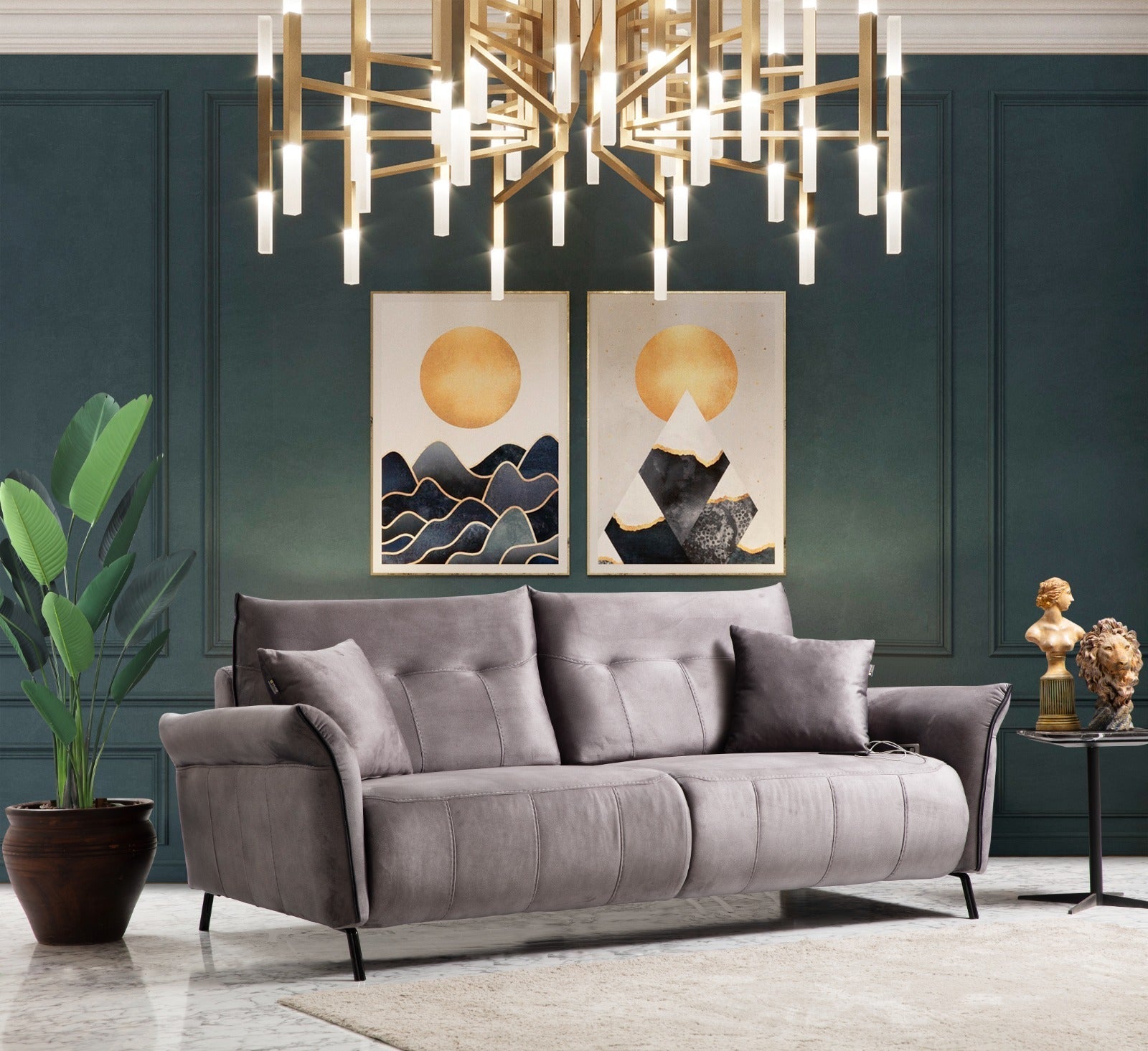 Mozart 3 Seater Sofa by Netline Interiors