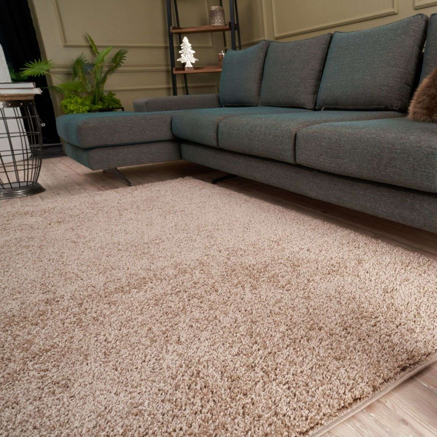 Myshaggy Solid Beige Rug