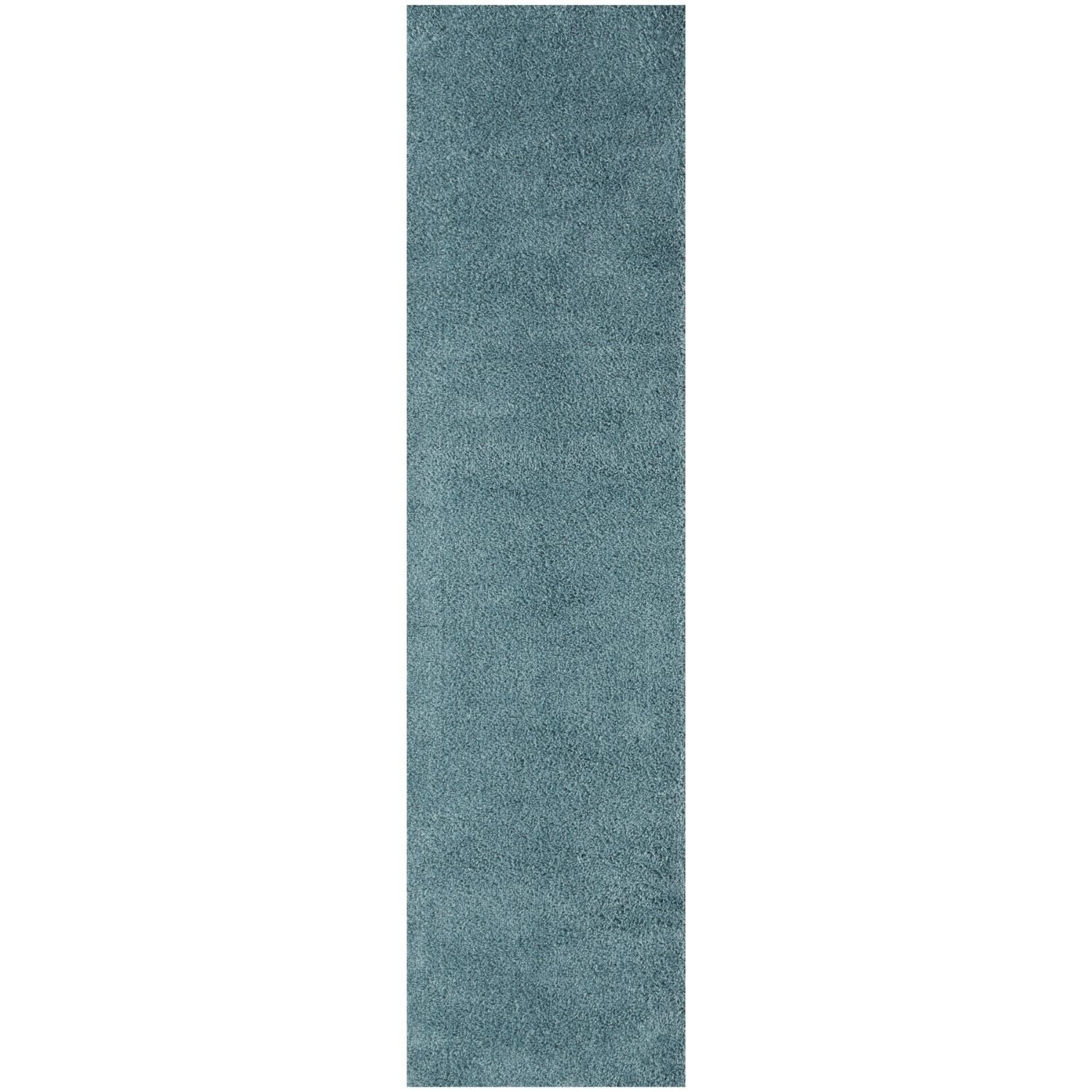 Myshaggy Solid Duck Egg Blue Rug