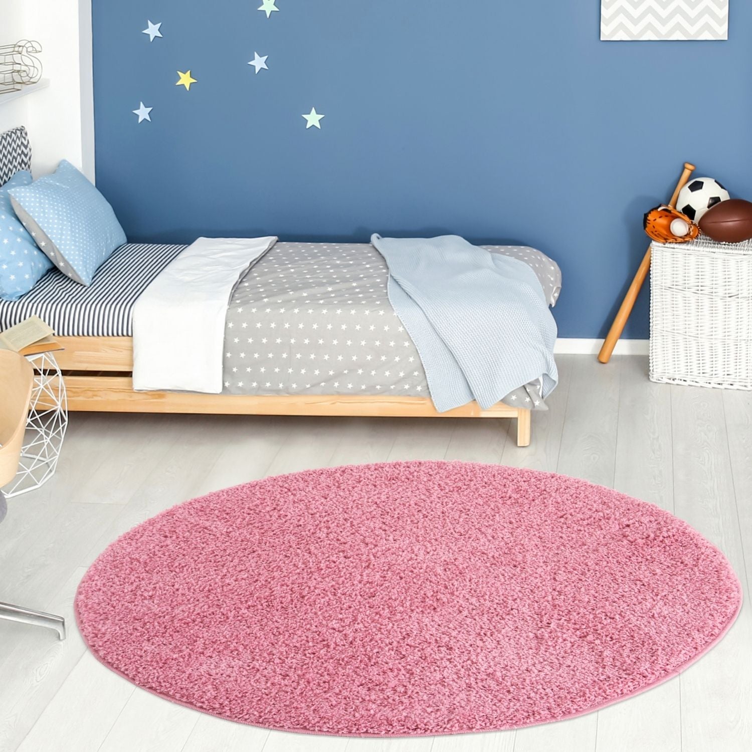 Myshaggy Solid Pink Rug