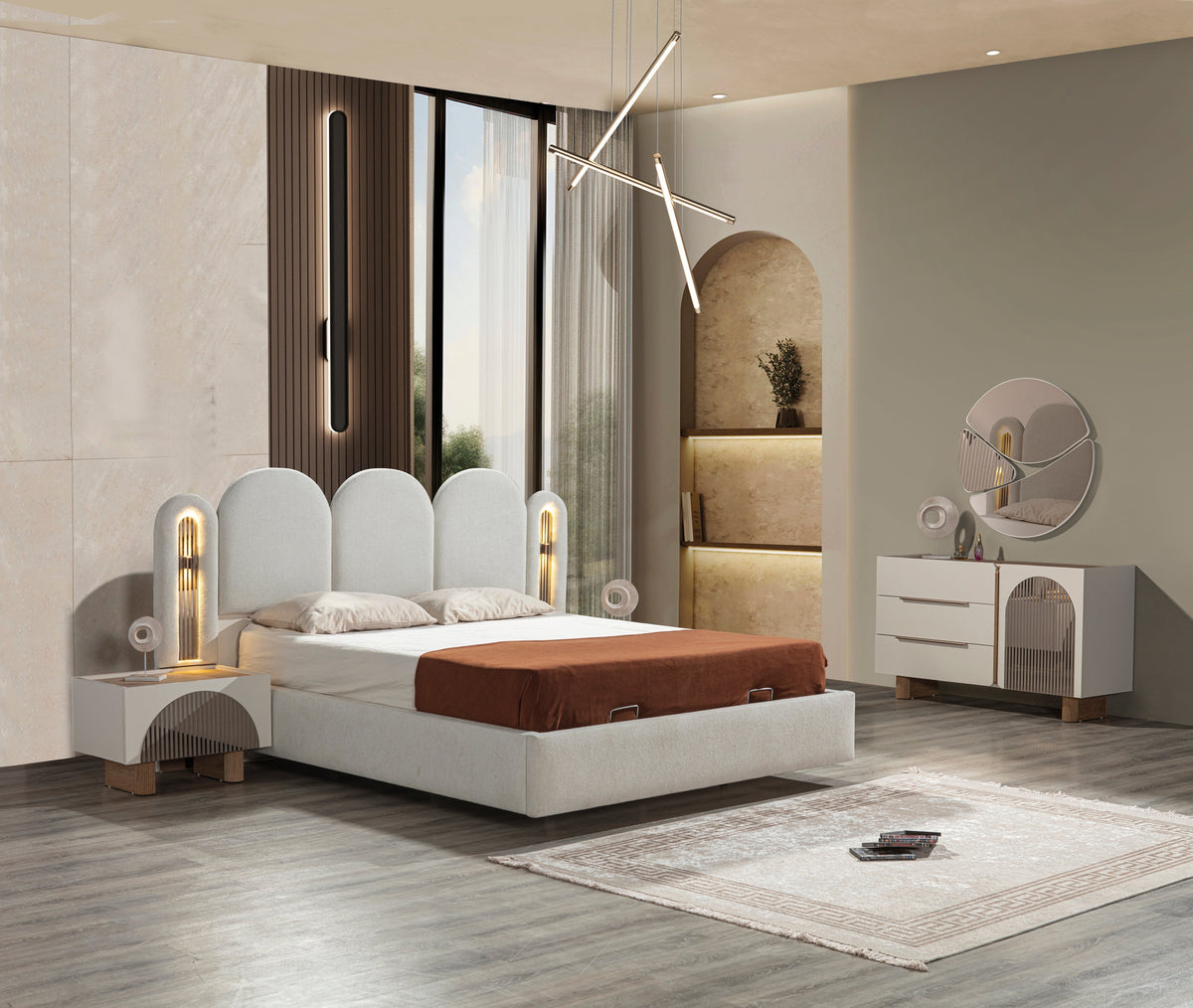 Solid Bedroom (R) by Netline Interiors