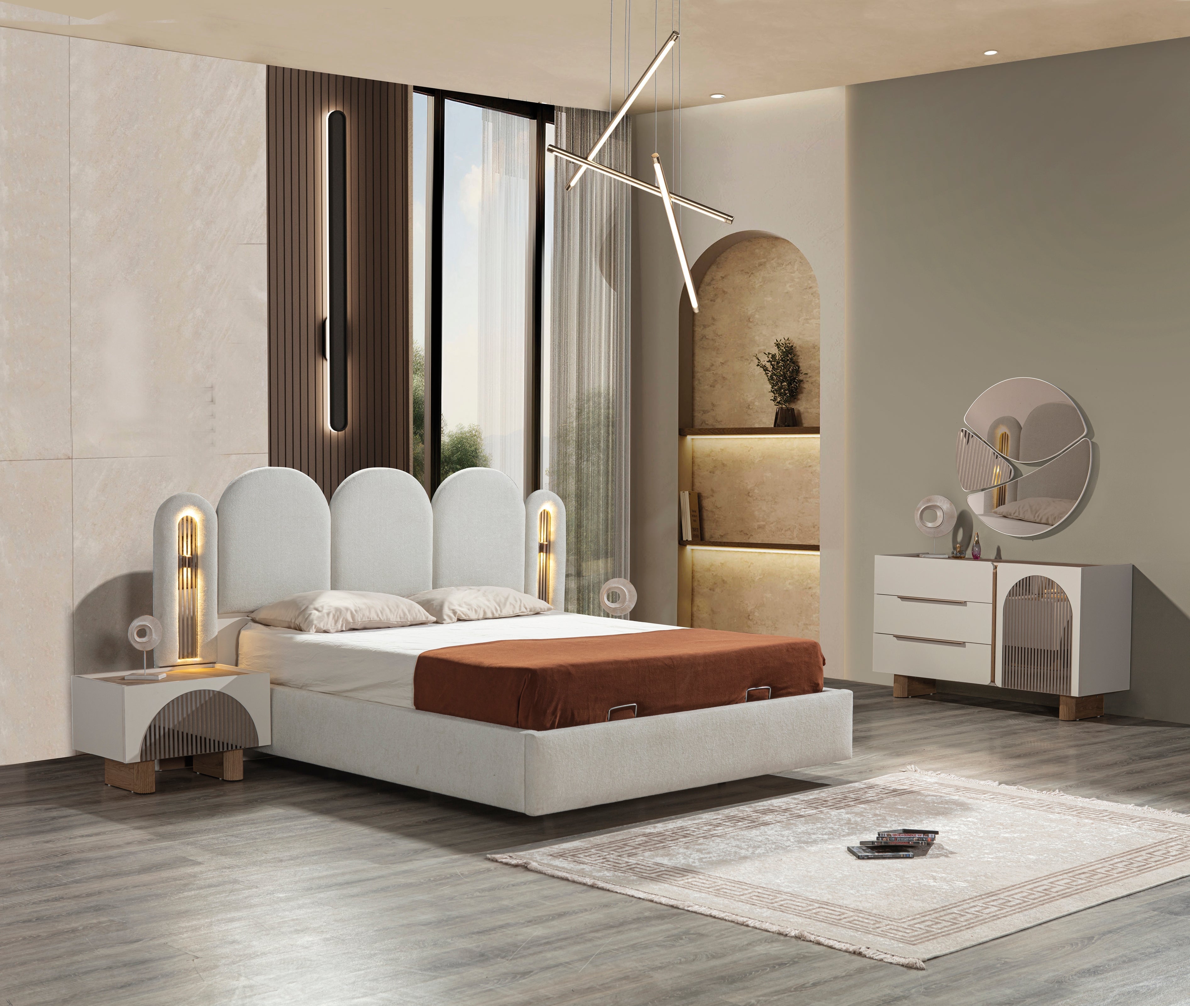 Solid Bedroom (R) by Netline Interiors