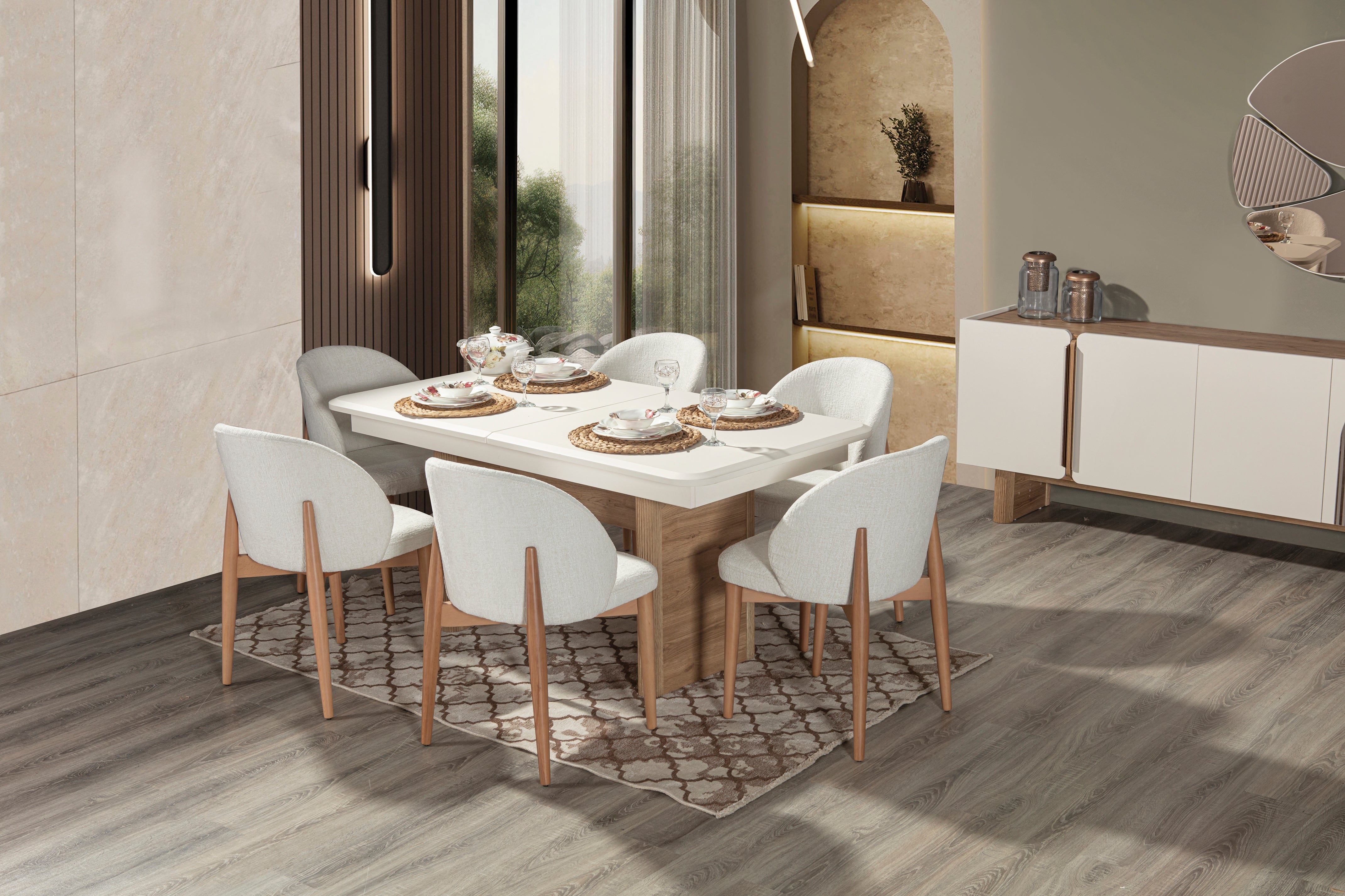 Solid Dining Room (R) by Netline Interiors