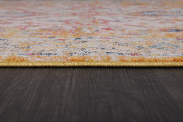 Netline Home Vintage Area Rug 7656 – Mustard & Rust Bohemian