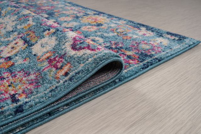 Vintage Area Rug 7654 – Navy Overdyed Floral