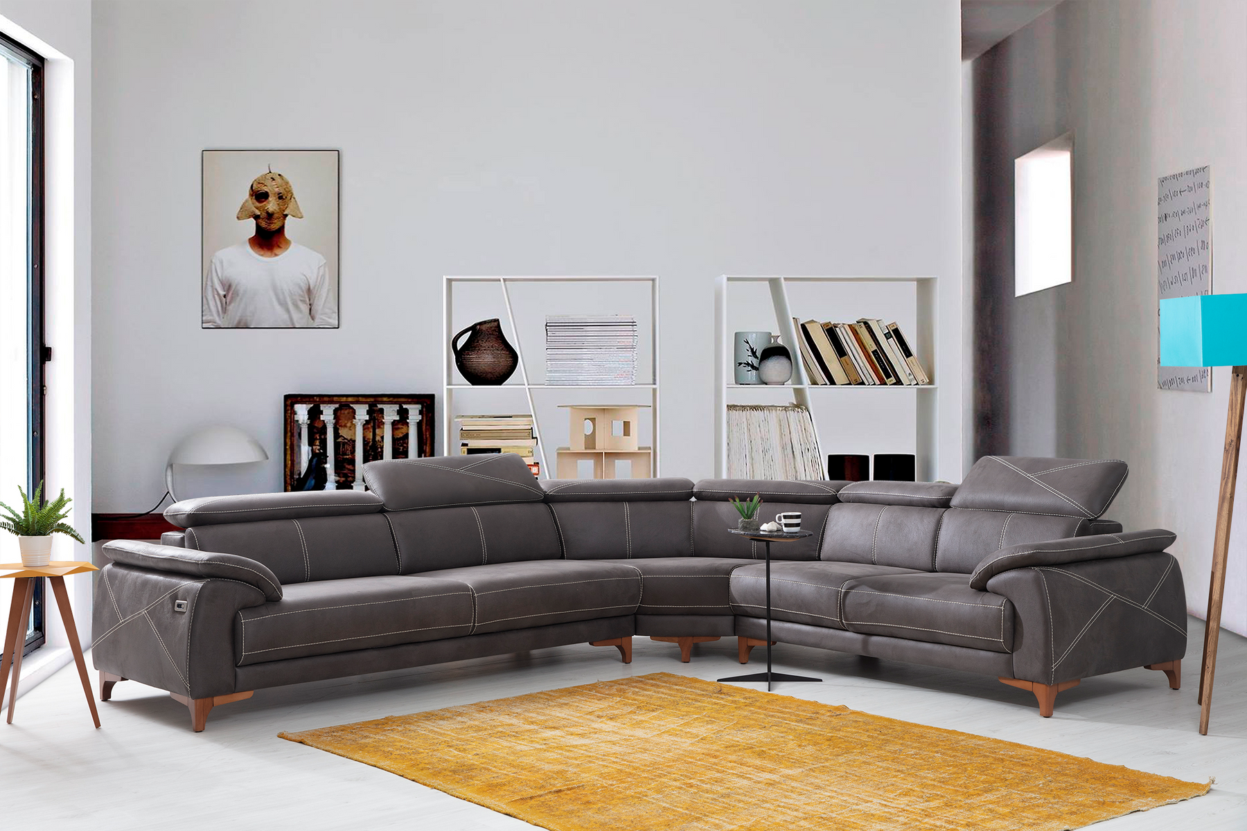 Oscar L Corner Sofa by Netline Interiors