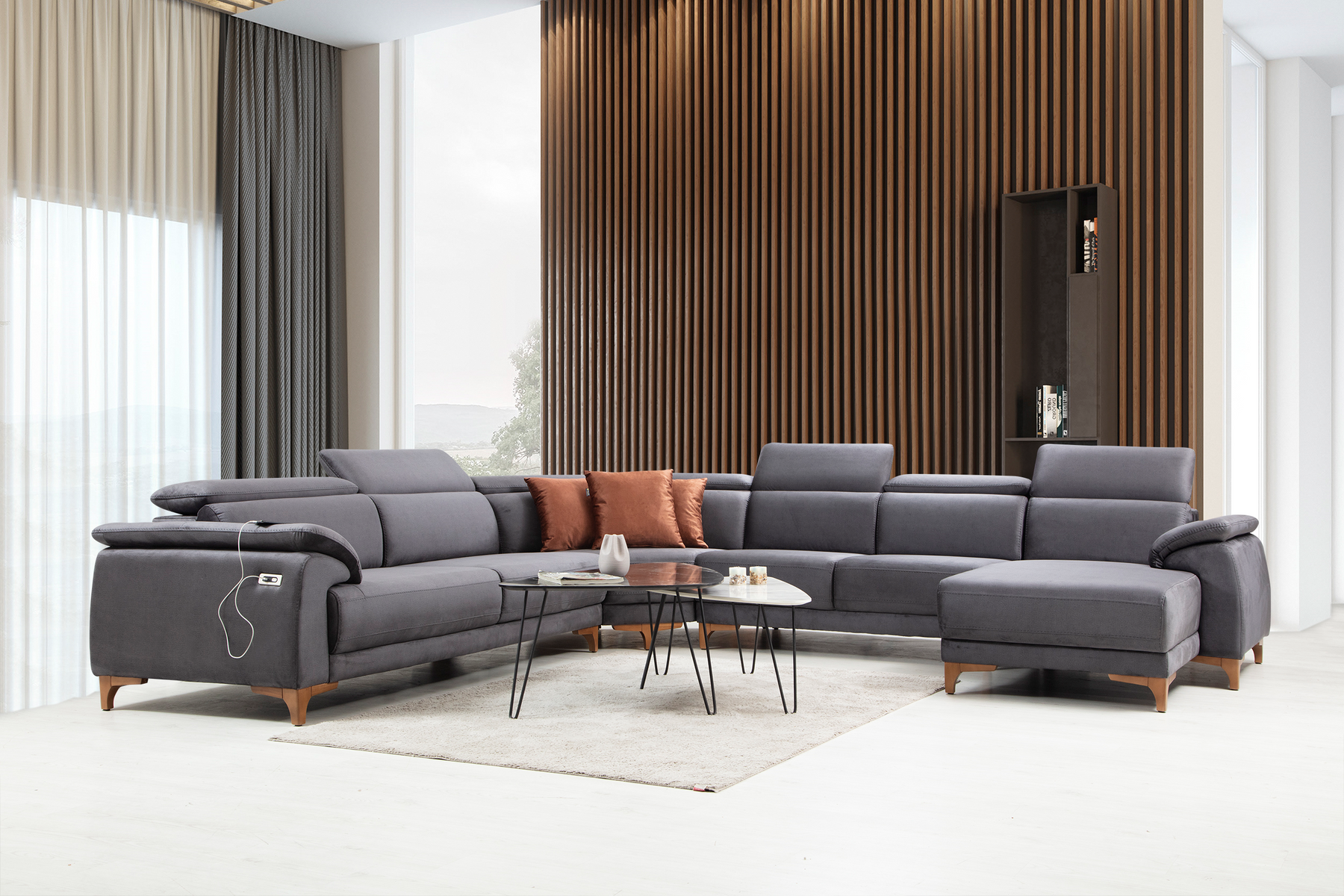 Oscar U Corner Sofa by Netline Interiors