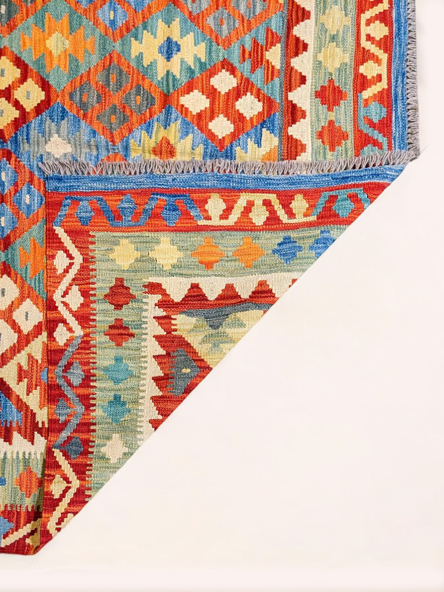 Maimana Afghanistan Kilim Rug - 203 x 150 cm