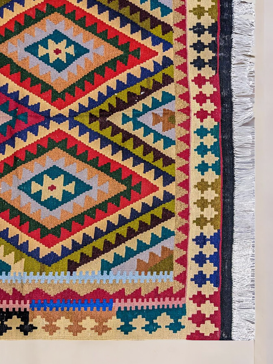 Maimana Afghanistan Kilim Rug - 236 x 152 cm