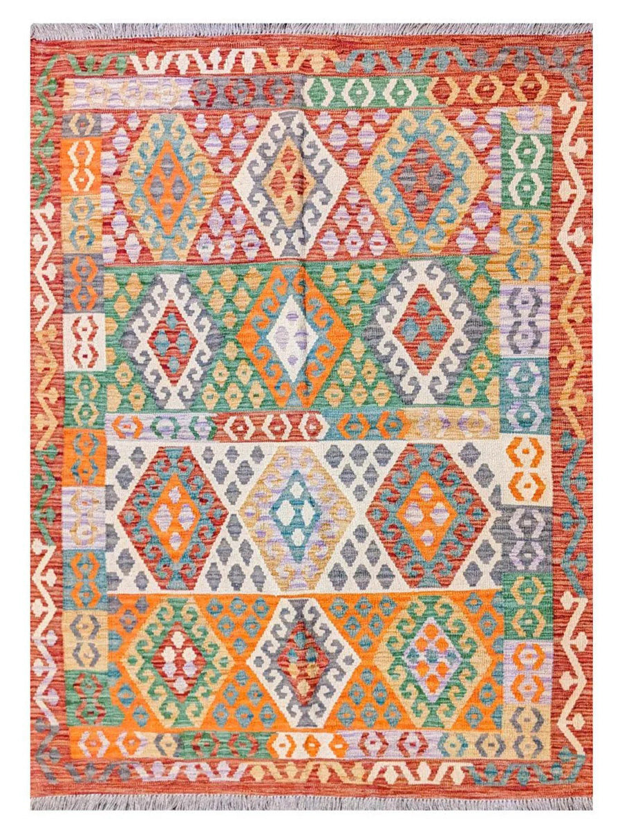 Maimana Afghanistan Kilim Rug - 173 x 132 cm